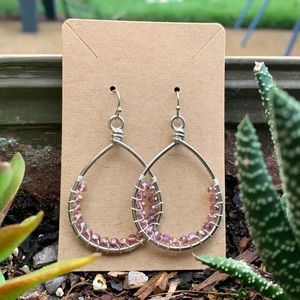 crystal hoop earrings